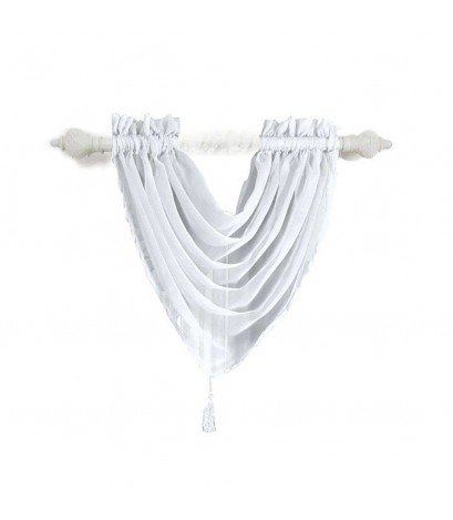 Washable Voile Gauze Tassel Hanging Shading Curtain Window Purdah