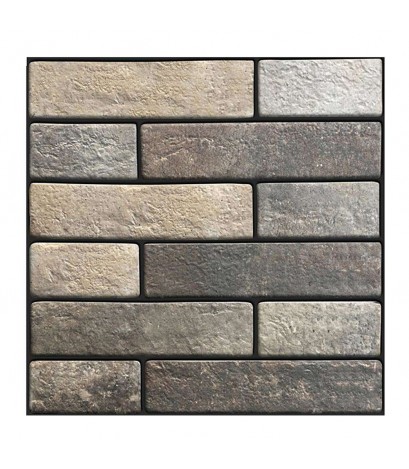 3D Brick Stone Wall Decals Vintage Rustic Self-Adhesive Sticker Home Decor