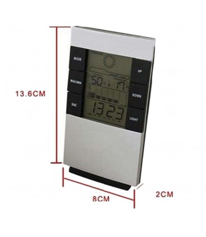 Multifunction Home LED Light Digital Calendar Thermometer Hygrometer Clock