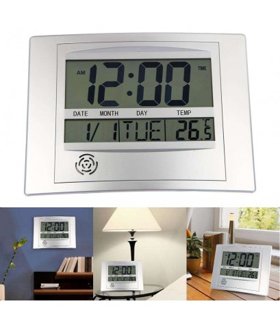 TS-H129Y Technology Digital Indoor Clock Temperature Meter