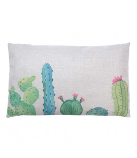 Creative Cactus Pattern Thick Cotton Pillowcases 30 x 50 Waist Pillowcases