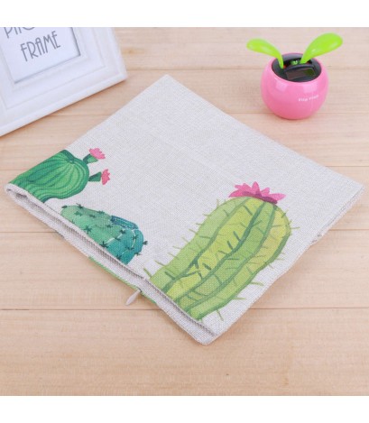 Creative Cactus Pattern Thick Cotton Pillowcases 30 x 50 Waist Pillowcases