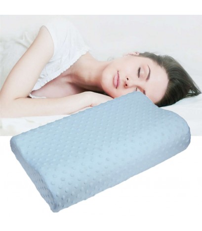 Slowly Rebound Memory Foam Pillow Cases Neck Cervical Healthcare (Blue