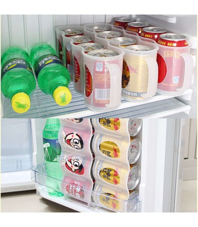 Bear Storage Box Refrigerator Storage Organizer Coke Drink Space-saving