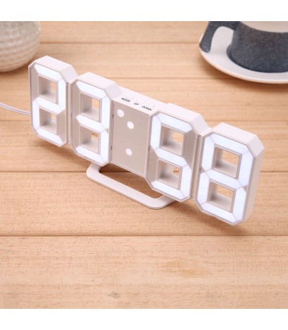 Modern Digital LED Table Clock Watches 24 or 12-Hour Display Alarm Snooze