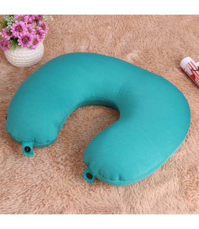 U-shaped Battery Operated Ergonomic Neck & Head Massage Pillow(Light green)