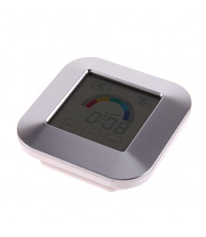 Desk Touch Screen Color Display Clock Temperature Humidity Thermometer Tool