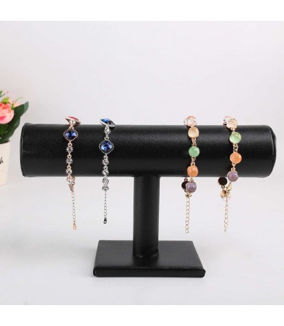 23cm Single Layer Bracelet Chain Watch Showing Rack Jewelry Display(Black)