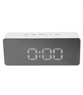 TS-S69 Multifunction Digital LED Mirror Clock Alarm with Temperature Snooze