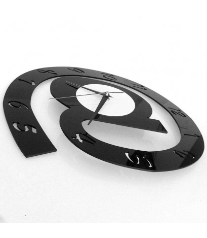 Letter Shape 3D Digital Wall Clock Decor Big Silent Acrylic Home Clock