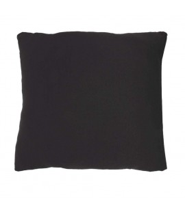 Solid Color Elastic Zipper Cushion Cover Fabric Pillow Case(Black)