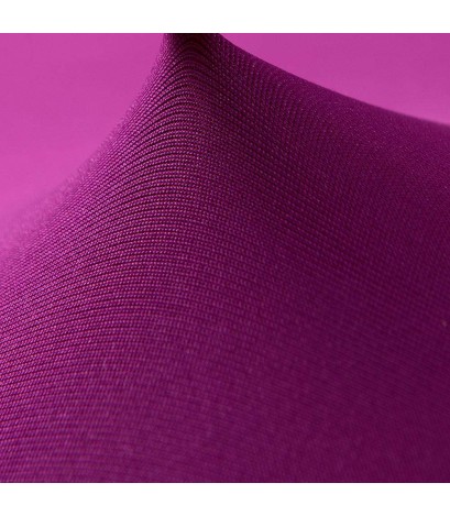 Solid Color Elastic Zipper Cushion Cover Fabric Pillow Case(Candy Purple)