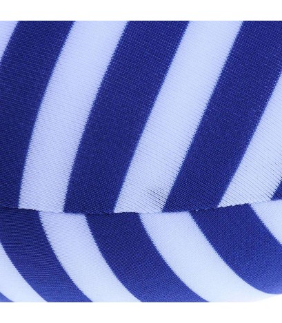 U-type Pillow Particle Striped Travel Portable Sleeping Neck Pillow(Blue)