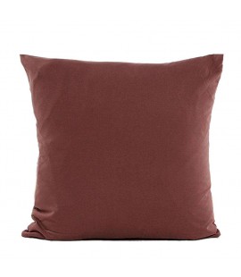 Solid Color Sanding Sofa Pillow Hugging Cushion Cover Case(Coffee)