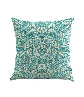 Vintage Geometric Flower Cotton Linen Throw Pillow Case Cushion Cover Home