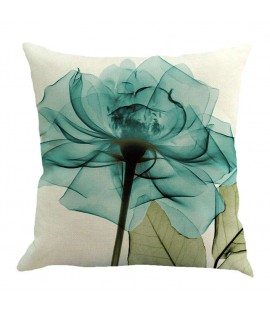 Flower Watercolor Linen Cushion Cover Pillow Case Home Office Car Decor