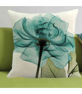 Flower Watercolor Linen Cushion Cover Pillow Case Home Office Car Decor