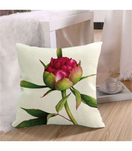 Flower Spring Cotton Waist Throw Pillow Case Sofa Home Decor Cushion Cover