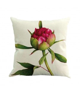 Flower Spring Cotton Waist Throw Pillow Case Sofa Home Decor Cushion Cover