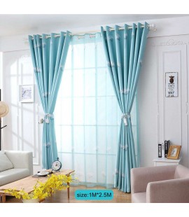 Dandelion Blackout Curtain Window Shading Screen Bedroom Blind Cloth Decor