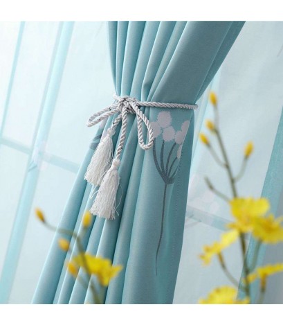 Dandelion Blackout Curtain Window Shading Screen Bedroom Blind Cloth Decor