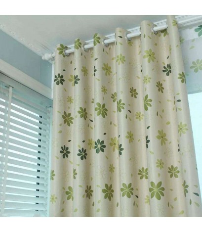 Flower Print Window Drapes Blackout Shade Curtain Bedroom Living Room Decor