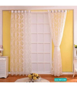 Hook Flowers Jacquard Yarn Window Punching Curtains Shading Purdah