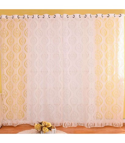 Hook Flowers Jacquard Yarn Window Punching Curtains Shading Purdah