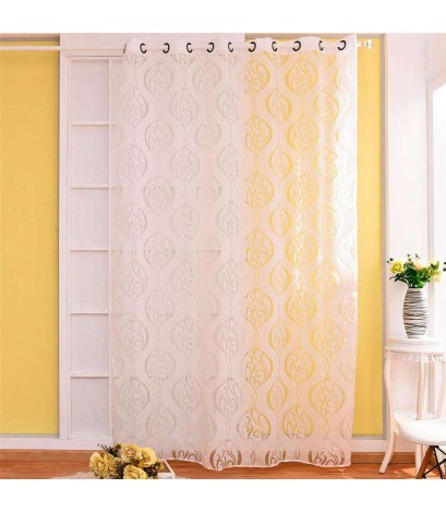 Hook Flowers Jacquard Yarn Window Punching Curtains Shading Purdah