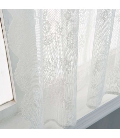 Window Curtain Lace Yarn Tulle Curtain Bedroom Home Decor Party Supplies