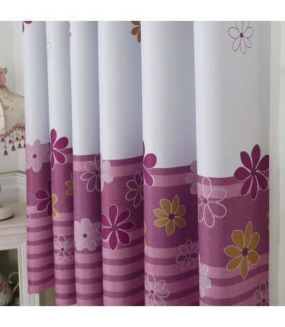 Plants Printed Blackout Shading Curtains Window Blinds Drapes Bedroom Decor