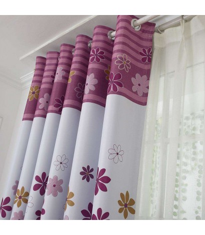 Plants Printed Blackout Shading Curtains Window Blinds Drapes Bedroom Decor