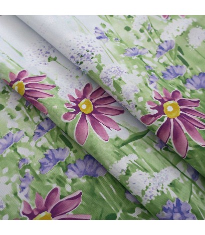 Flowers Print Shading Window Curtain Blinds Drapes Purdah Screen Home Decor