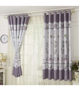 Bamboo Printing Shading Curtain Blinds Drapes Purdah Living Room Home Decor