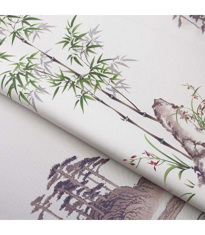 Bamboo Printing Shading Curtain Blinds Drapes Purdah Living Room Home Decor