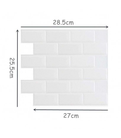 3D PVC Waterproof Elastic DIY Self Adhesive Anti-crash Tile Wall Stickers