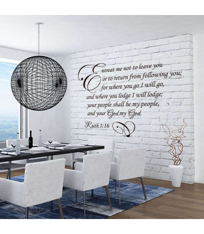 Removable English Quote PVC Wall Sticker Waterproof Living Home Decor Decal