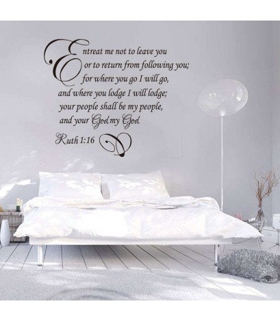 Removable English Quote PVC Wall Sticker Waterproof Living Home Decor Decal