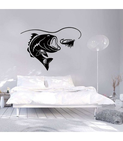 Removable Fish PVC Wall Stickers Daily Waterproof Bedroom Home Decor Decals