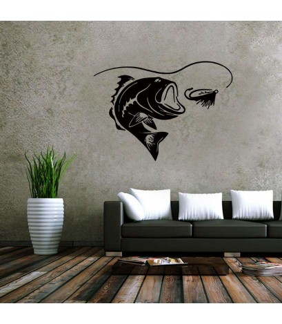 Removable Fish PVC Wall Stickers Daily Waterproof Bedroom Home Decor Decals