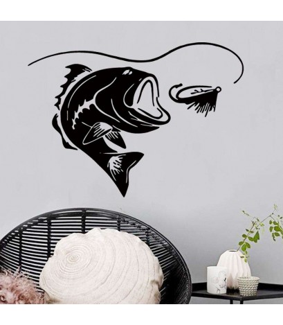 Removable Fish PVC Wall Stickers Daily Waterproof Bedroom Home Decor Decals