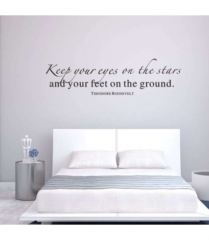 Removable Waterproof English Quote PVC Wall Stickers Living Bedroom Decals