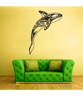 Removable Waterproof Sea-Fish Wall Stickers Living Bedroom Home Decor Decal