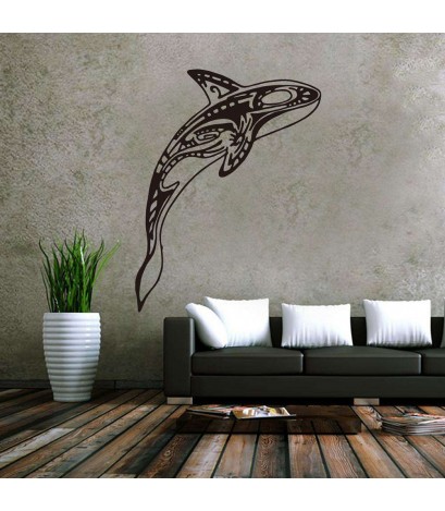 Removable Waterproof Sea-Fish Wall Stickers Living Bedroom Home Decor Decal