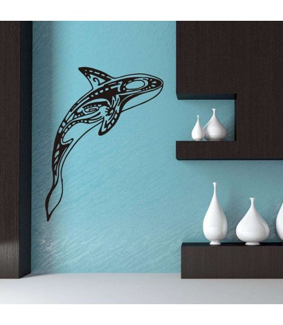 Removable Waterproof Sea-Fish Wall Stickers Living Bedroom Home Decor Decal