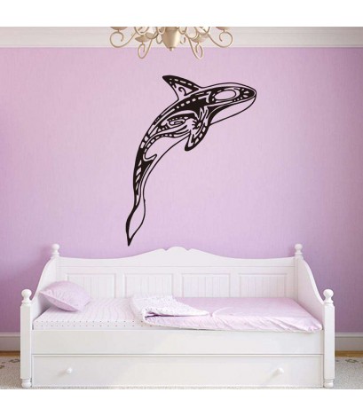 Removable Waterproof Sea-Fish Wall Stickers Living Bedroom Home Decor Decal