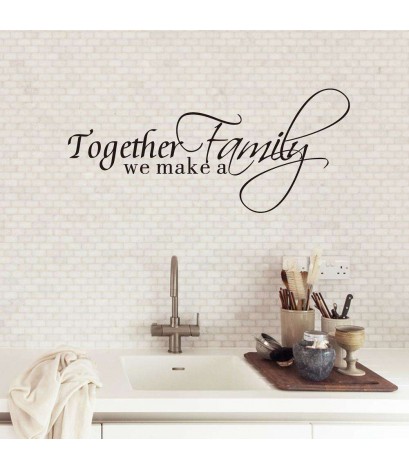 Family Removable Waterproof Wall Stickers Living Bedroom Home Decor Decals