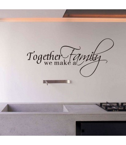 Family Removable Waterproof Wall Stickers Living Bedroom Home Decor Decals