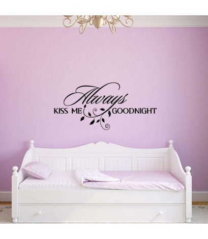 Removable Daily Waterproof Kiss Love Wall Stickers Bedroom Home Decor Decal