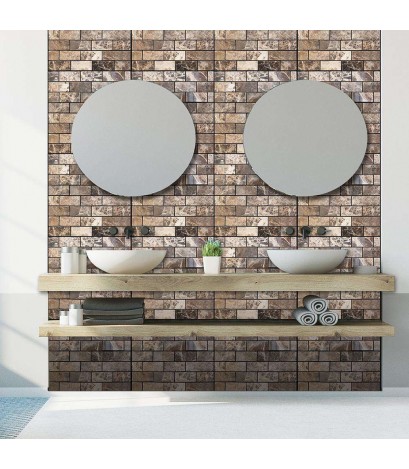 Creative Rustic 3D Brick Stone Wall Decals Self-Adhesive Sticker Home Decor